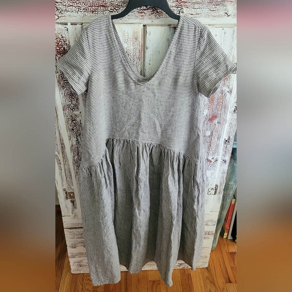 XS notPERFECTLINEN VOLUME 3 Casual Short Sleeve Sundress